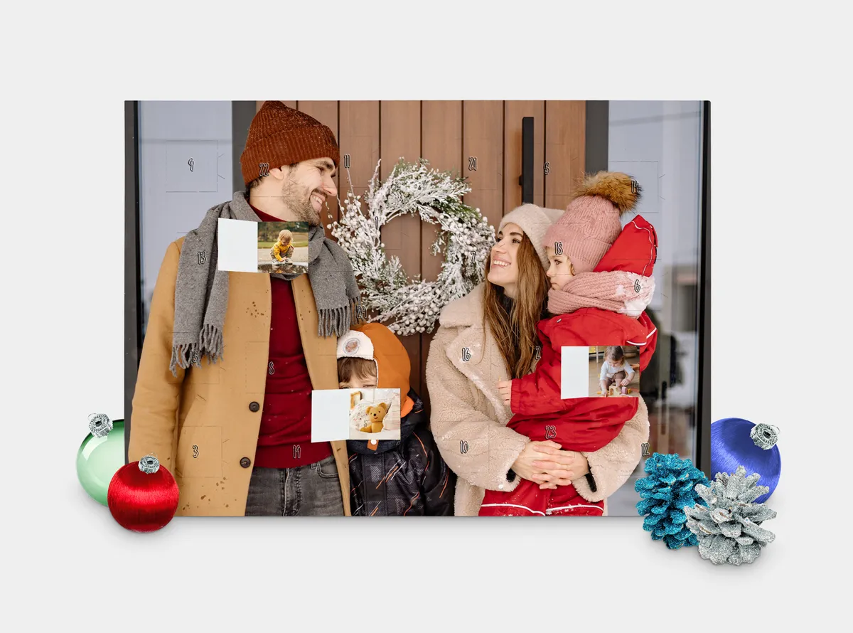 Foto-Adventskalender mit Türchenbildern ohne Schokolade