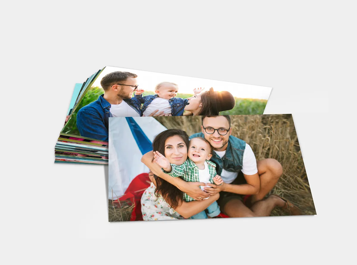 Fotoabzüge mit Familienfotos