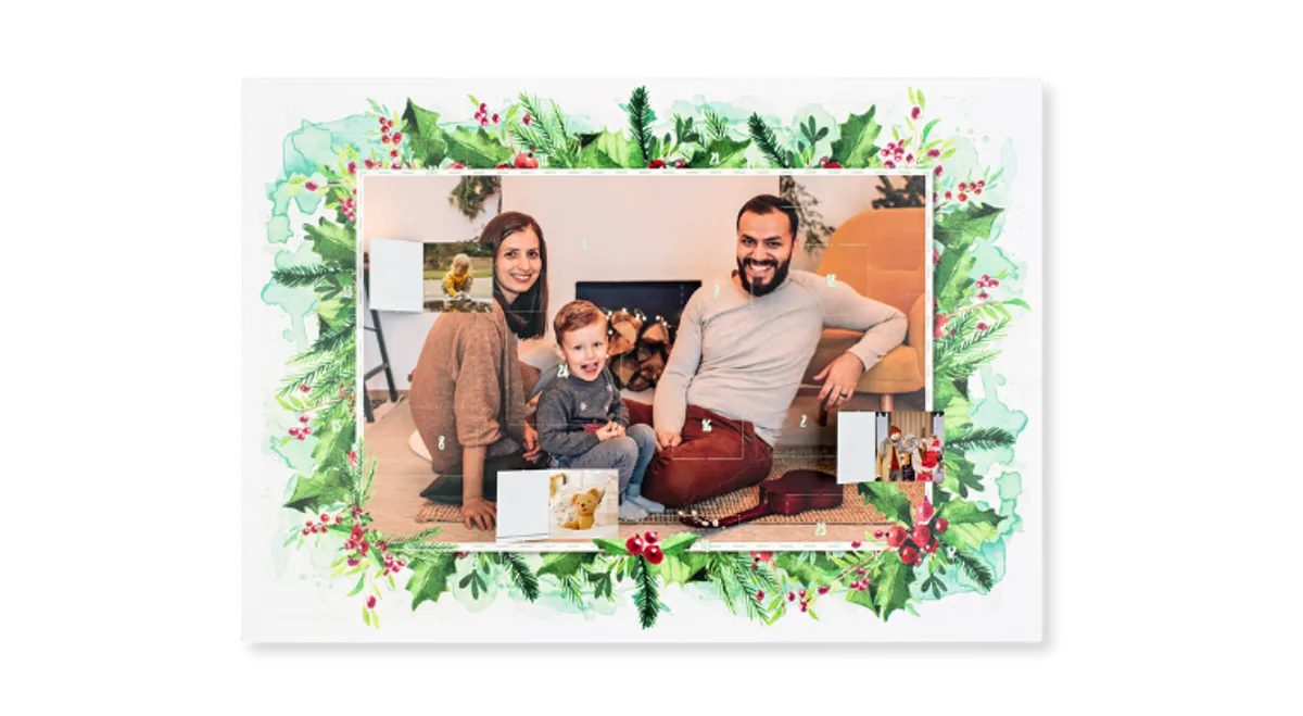 Foto-Adventskalender mit Türchenbildern 
