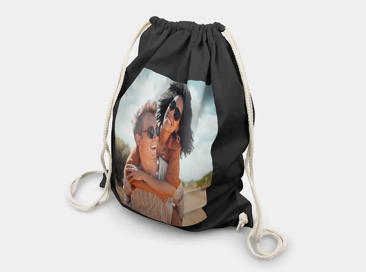 String bag with photo