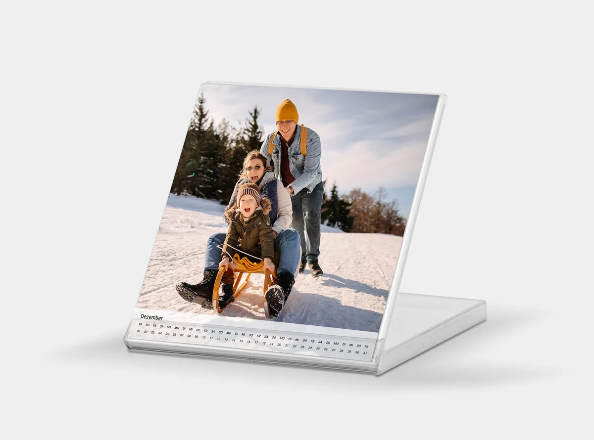 CD Tischkalender mit einem Bild von einem glücklichen Paar