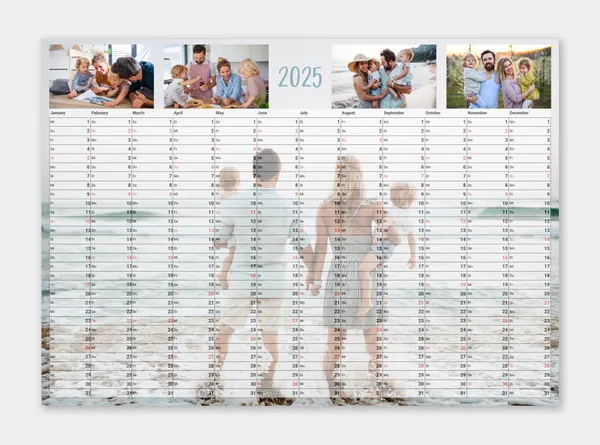 Jahresplaner A3 mit Foto online erstellen