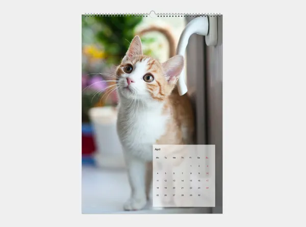 Wandkalender A2 hoch mit Foto online gestalten und bestellen