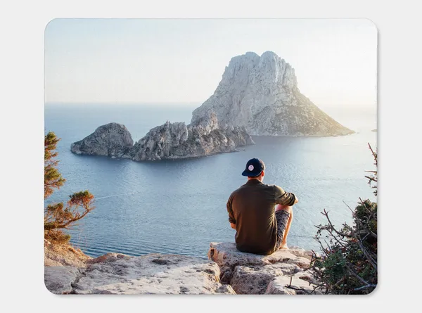 Personalisiertes Mousepad am Arbeitsplatz